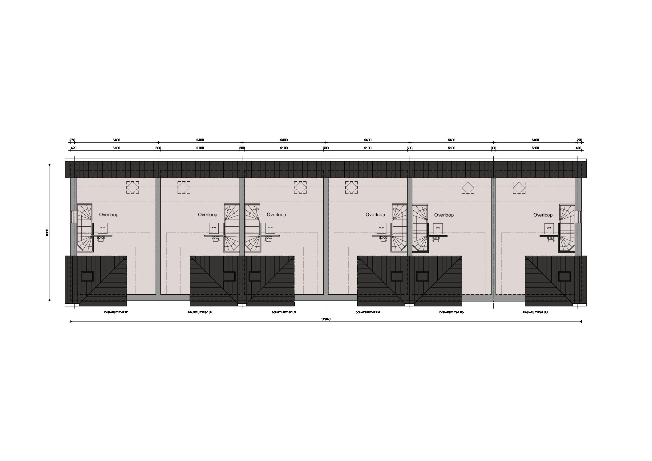 Zwaag Rozenbuurt rijwoningen 2de verdieping